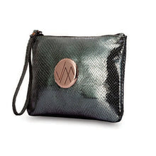 Load image into Gallery viewer, Gia Snake Black Genuine Leather