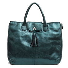 Load image into Gallery viewer, Darling Teal Leather Soft Handbag