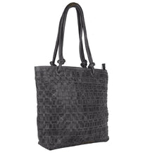 Load image into Gallery viewer, Wiley Dark Grey Genuine Antique Leather Oversize Handbag