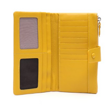 Load image into Gallery viewer, Winifred Yellow Genuine Leather Wallet
