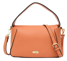 Load image into Gallery viewer, Whitney Coral Vegan Leather Handbag
