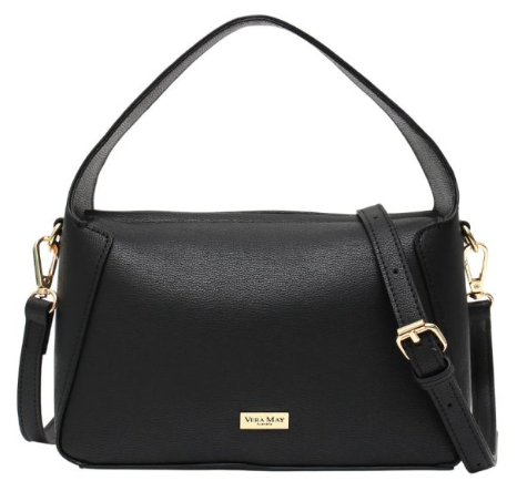 Whitney Black Vegan Leather Handbag