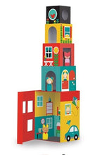 Load image into Gallery viewer, Peek-a-boo House Stacking Blocks

