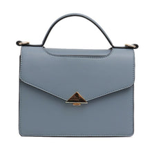 Load image into Gallery viewer, Peace Blue Vegan Leather Bag
