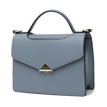 Load image into Gallery viewer, Peace Blue Vegan Leather Bag

