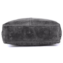 Load image into Gallery viewer, Wiley Dark Grey Genuine Antique Leather Oversize Handbag
