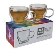 Load image into Gallery viewer, Tea Tonic Thermal Glass Tea Cups 2 Pack
