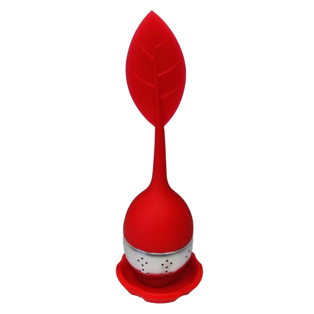 Silicon Leaf Infuser Red